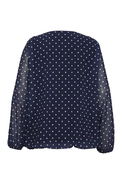 Blouse imprimé pois-Paprika-1
