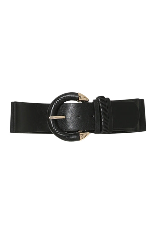 Ceinture élastiquée unie-Paprika-1