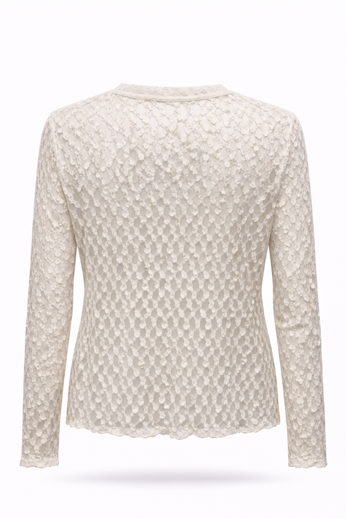 T-shirt en dentelle-Paprika-2