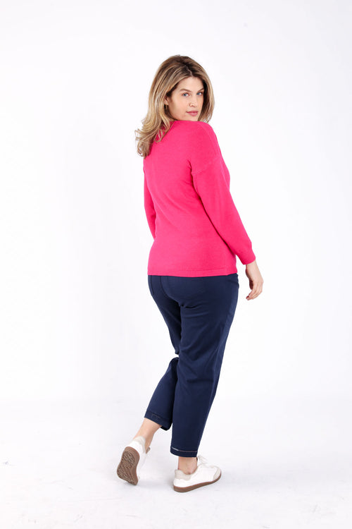 Pull en viscose uni-Paprika-2