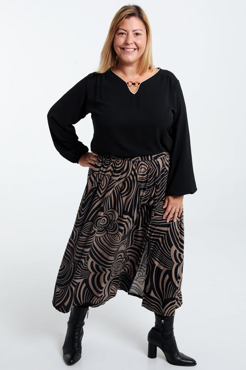 Jupe fendue-Paprika-8