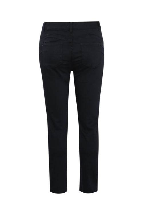 Pantalon slim 7/8 uni Louise-Paprika-2