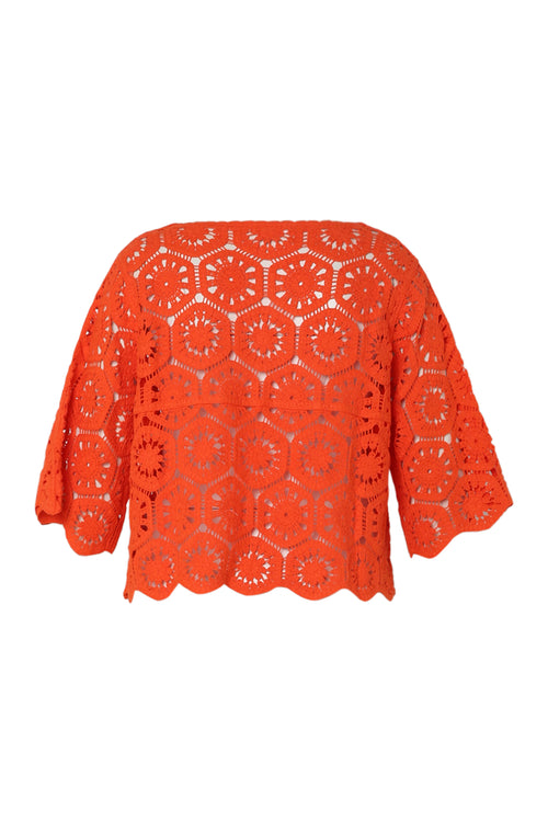 Pull en crochet uni-Paprika-11