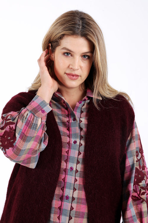 Gilet sans manches uni-Paprika-4