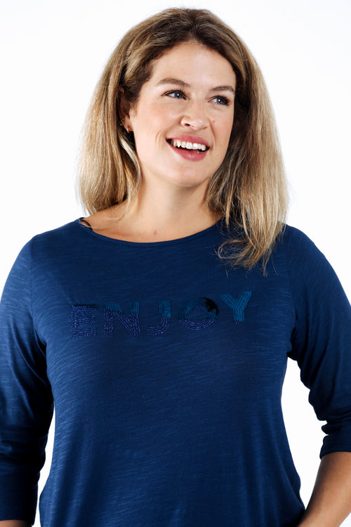 T-shirt en coton uni Enjoy-Paprika-4