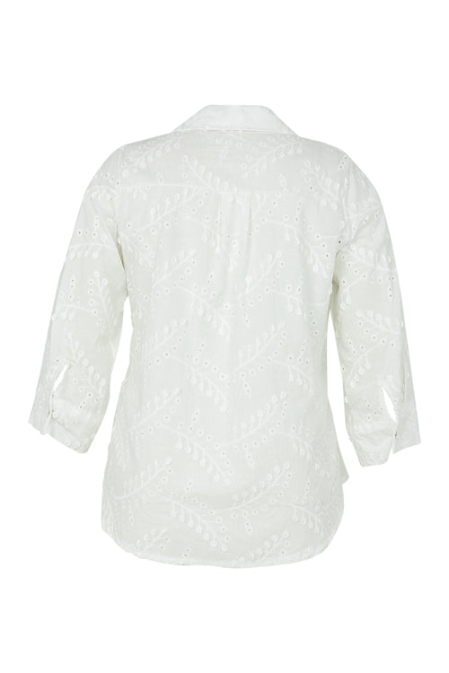 Chemise en coton avec brillants-Paprika-11