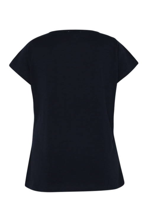 T-shirt en coton avec palmier en sequins-Paprika-11