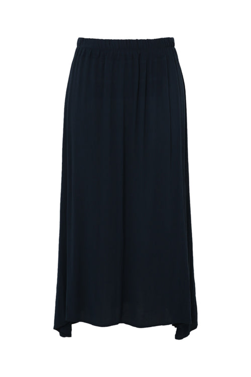 Jupe longue en viscose unie-Paprika-10