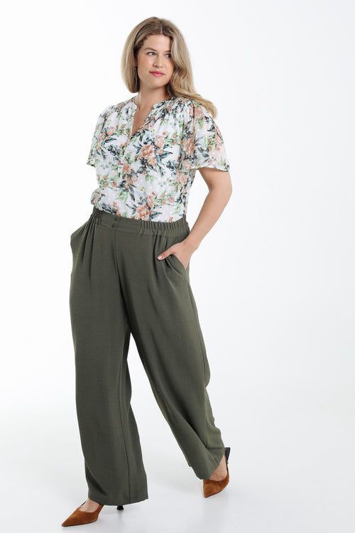 Pantalon fluide uni-Paprika-7