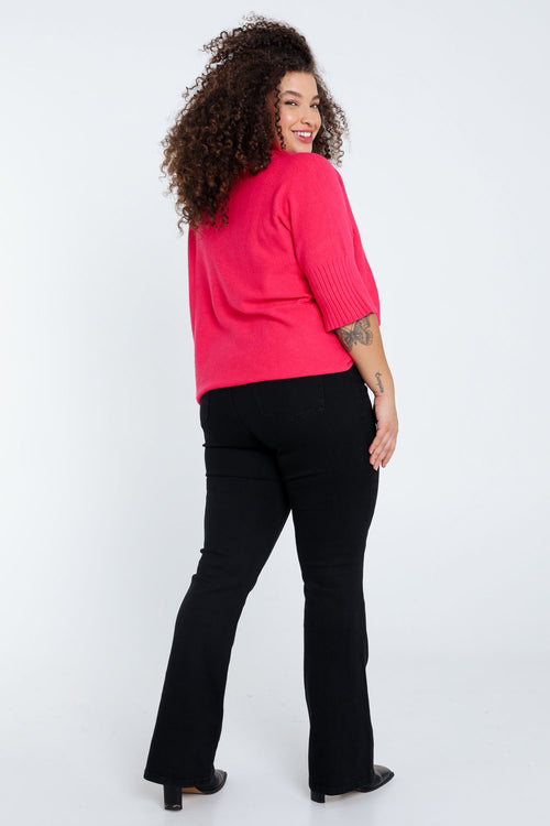 Jeans bootleg Lara L34-Paprika-2