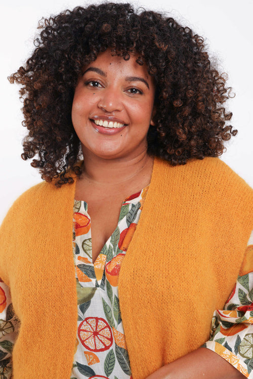 Gilet sans manches uni-Paprika-1