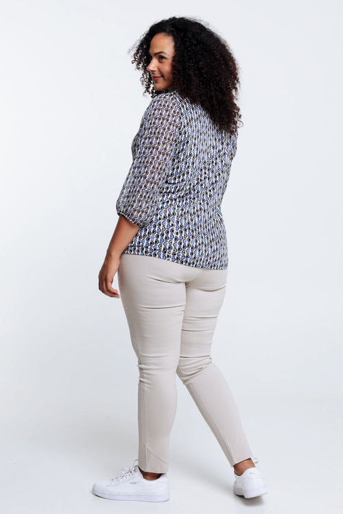 T-shirt graphique avec lurex-Paprika-2