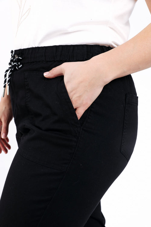 Chino en coton uni-Paprika-3