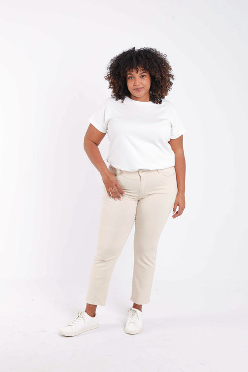 Pantalon slim Louise 7/8-Paprika-7