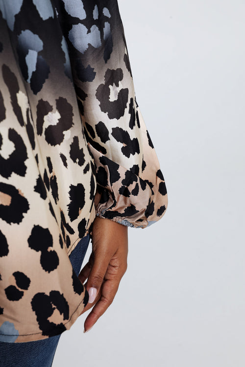 Blouse en viscose imprimé peu de bête-Paprika-5