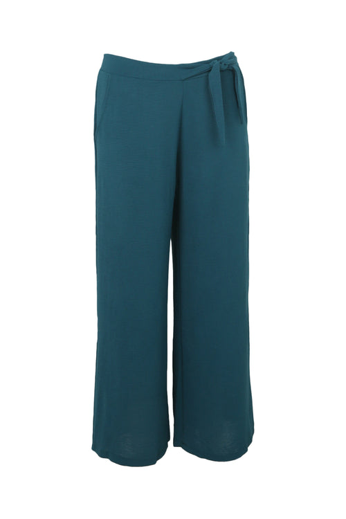 Pantalon large avec nœud-Paprika-8