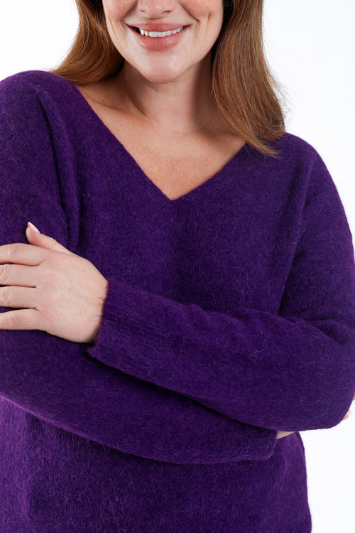 Pull avec alpaga uni-Paprika-4