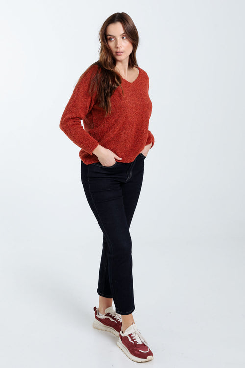 Jeans slim Louise 7/8-Paprika-8