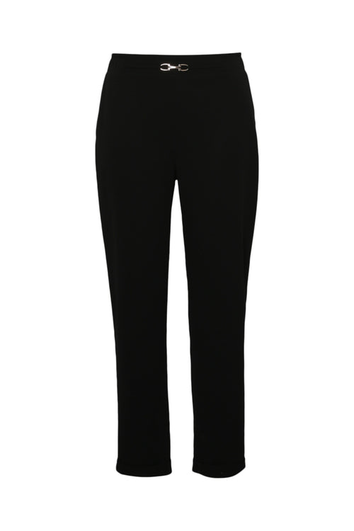 Pantalon uni détail bijoux-Paprika-7
