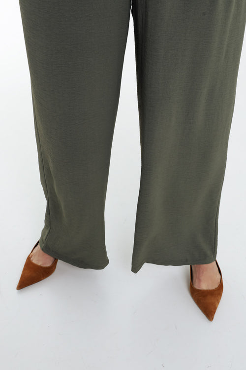 Pantalon fluide uni-Paprika-6