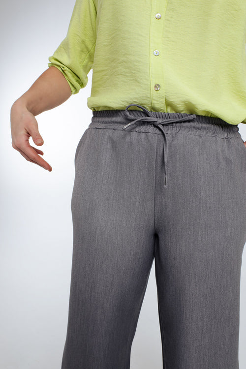 Pantalon large uni-Paprika-4