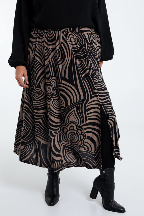 Jupe fendue-Paprika-1