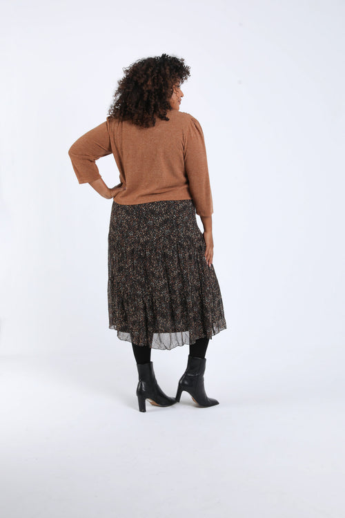 Robe 2 en 1 imprimé floral-Paprika-2