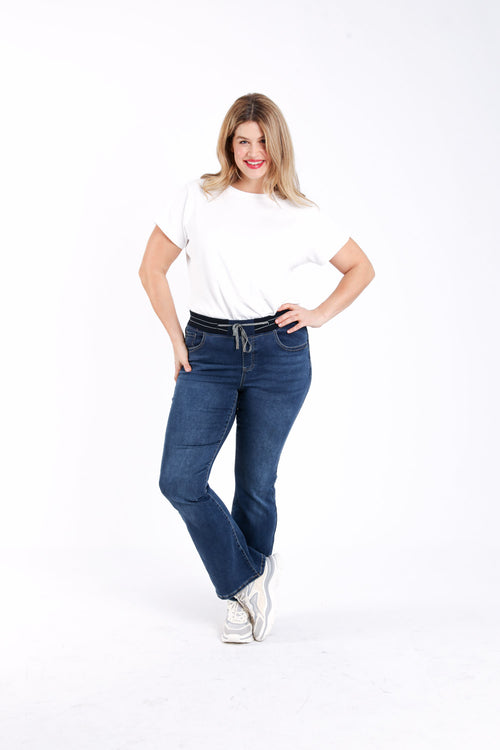 Jegging flare Lolly L32 en denim-Paprika-6