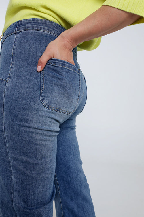 Jeans large avec 6 boutons-Paprika-4