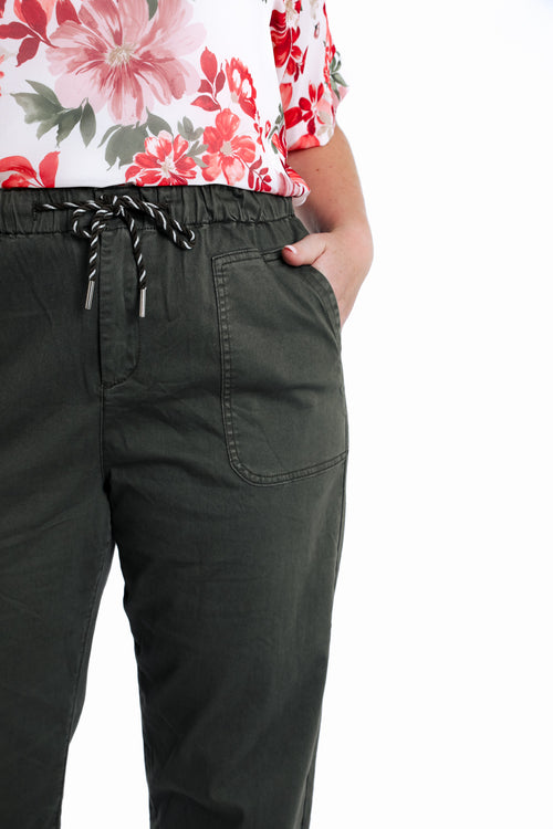 Chino en coton uni-Paprika-4