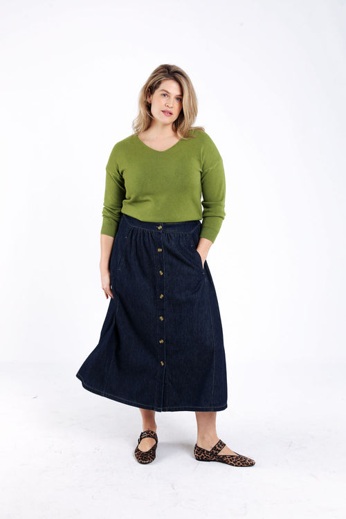 Pull en viscose uni-Paprika-9