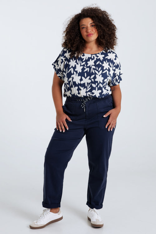 Pantalon chino en coton léger-Paprika-8