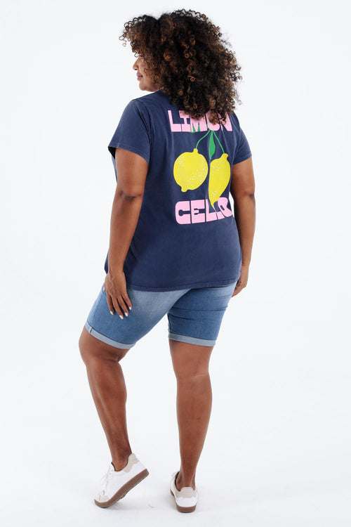 T-shirt en coton imprimé citrons-Paprika-2