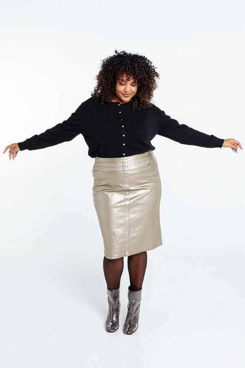 Jupe courte unie-Paprika-8