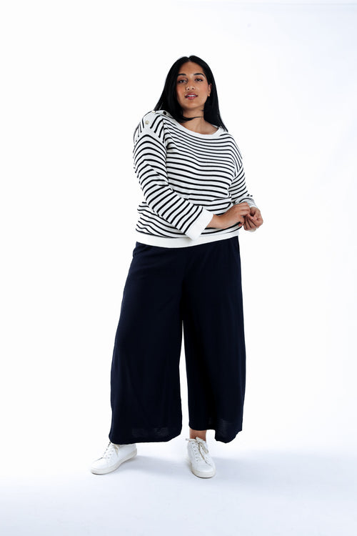 Pull marinière avec boutons-Paprika-7