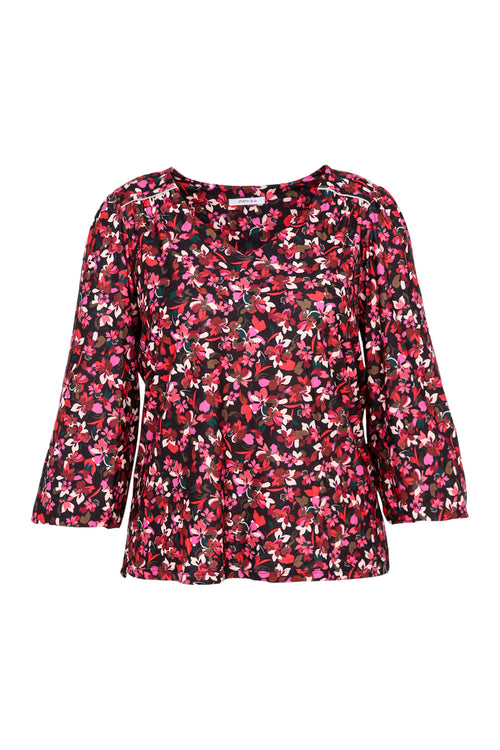 T-shirt à imprimé floral-Paprika-10