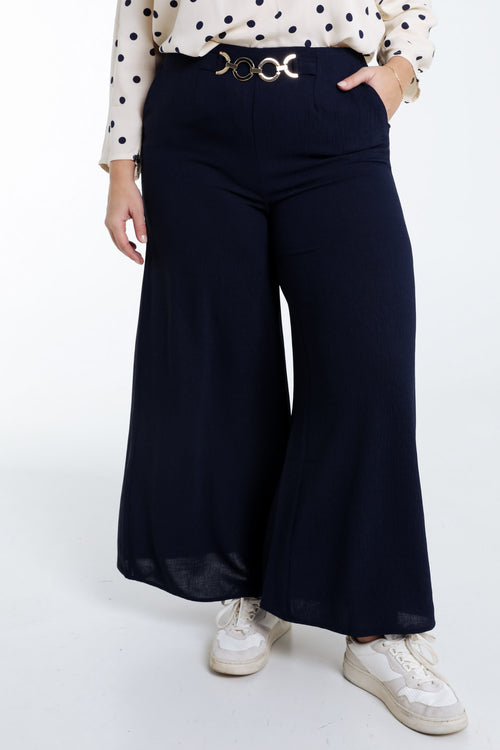 Pantacourt jupe culotte uni-Paprika-1