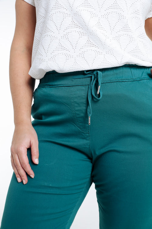 Pantalon chino en coton uni-Paprika-4