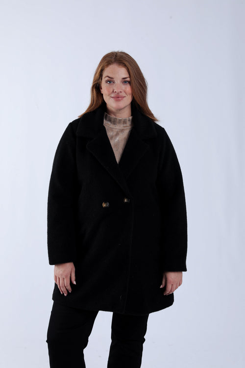 Manteau mi-long uni-Paprika-1