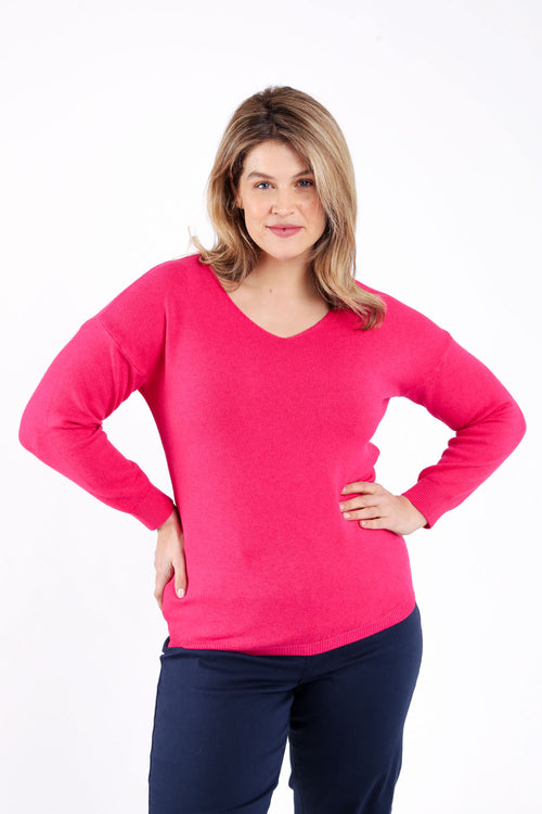 Pull en viscose uni-Paprika-2