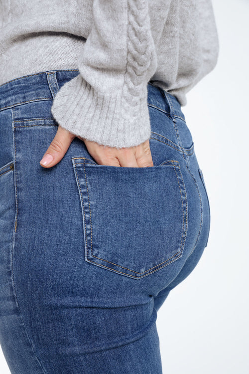 Jeans bootleg Lara L34-Paprika-5