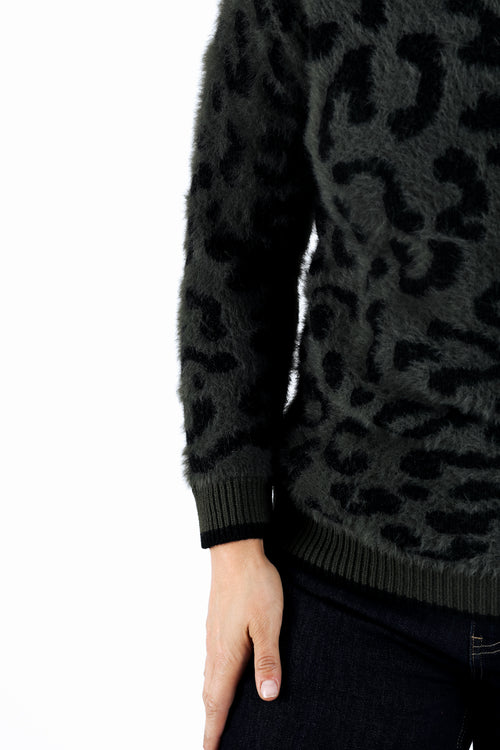Pull poilu motif léopard-Paprika-4