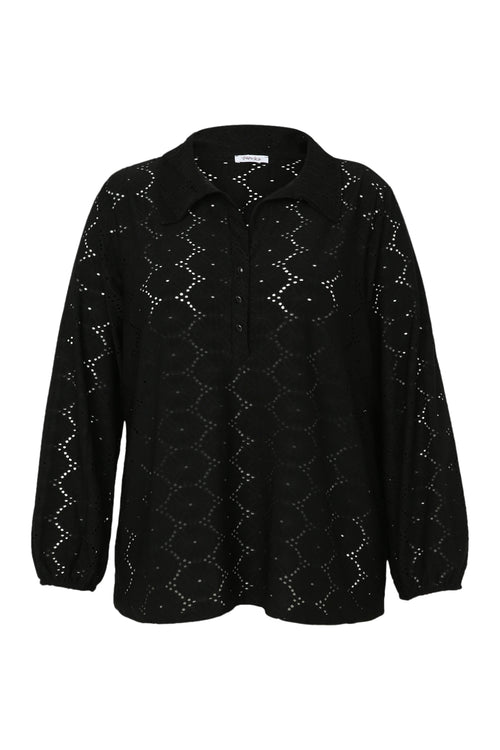 T-shirt uni ajouré-Paprika-10