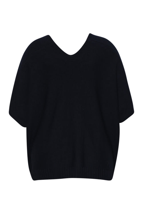 Pull court uni en viscose-Paprika-2