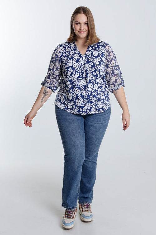 T-shirt imprimé floral-Paprika-7