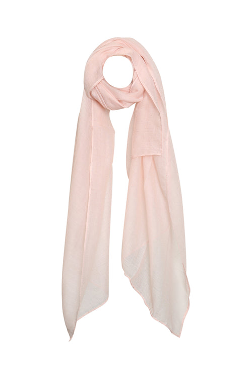 Foulard en viscose uni à paillettes-Paprika-1