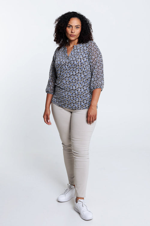 T-shirt graphique avec lurex-Paprika-7