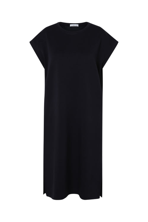 Robe longue unie en viscose-Paprika-10