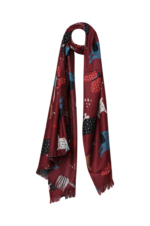 Foulard imprimé chiens-Paprika-1