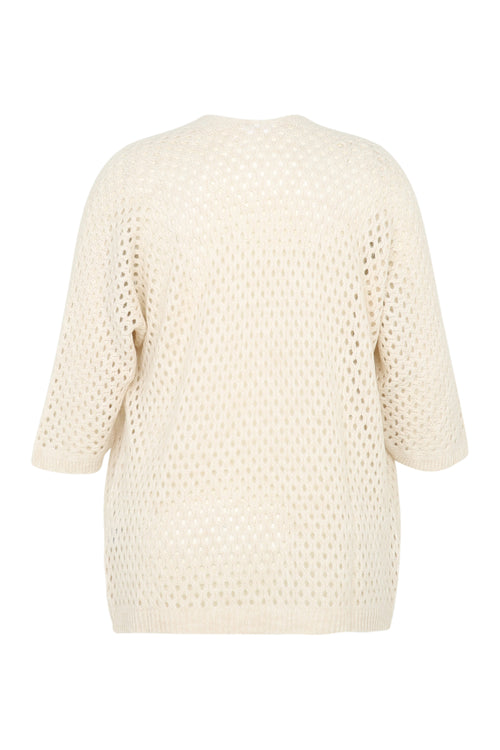 Gilet ajouré uni-Paprika-11